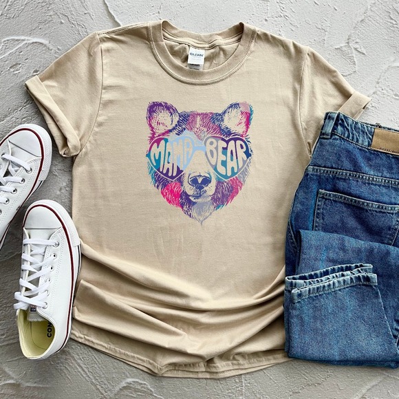 Mama Bear Shirt, Mom Shirts, Momlife Shirt, Shirts for Moms, Mothers Day Gift - Picture 1 of 2